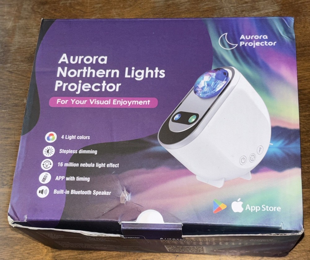 AURORA NORTHERN LIGHTS WHITE PROJECTOR
