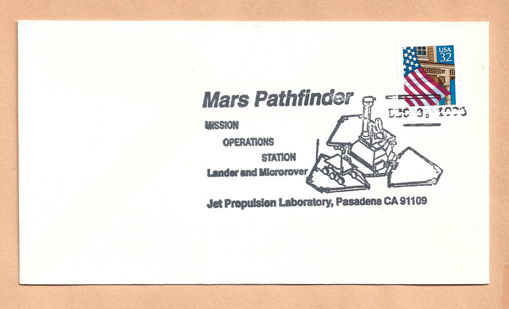 MARS PATHFINDER DEC 1996 PASADENA CA  SPACE COVER  NASA