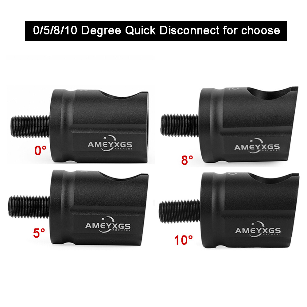 0 5 8 10 Degree Archery Quick Disconnect Adapter Compound Bow Stabilizer Joint