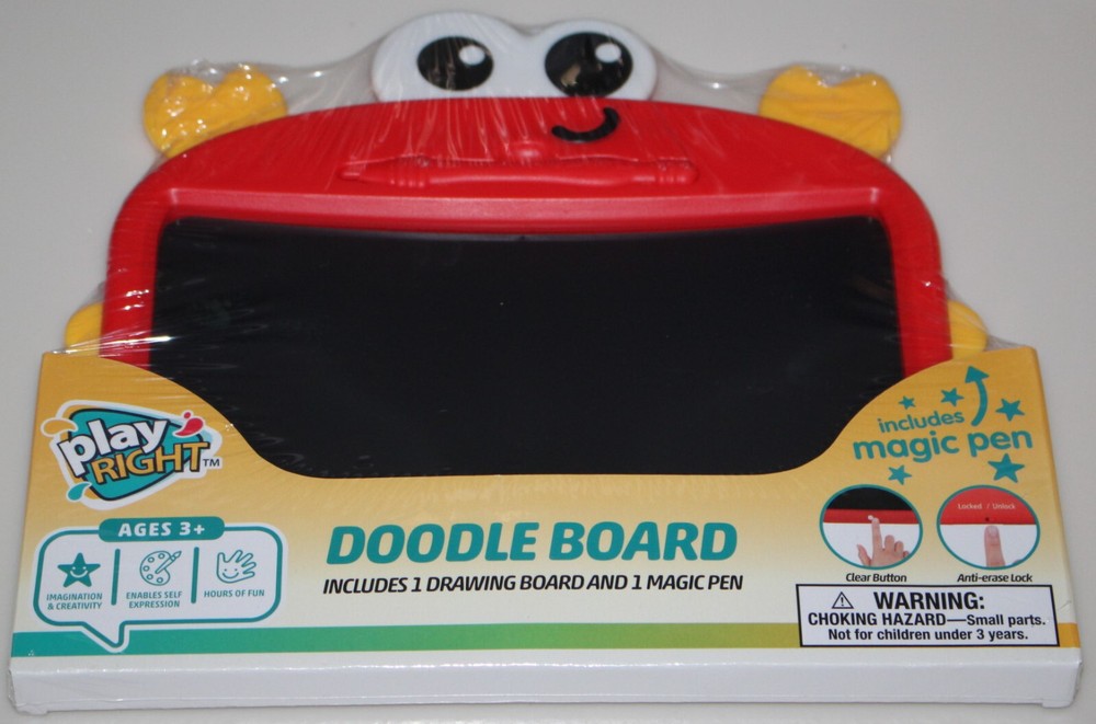 Play Right - Doodle Board - Write Draw Learning Tool - Includes Magic Pen Age 3+