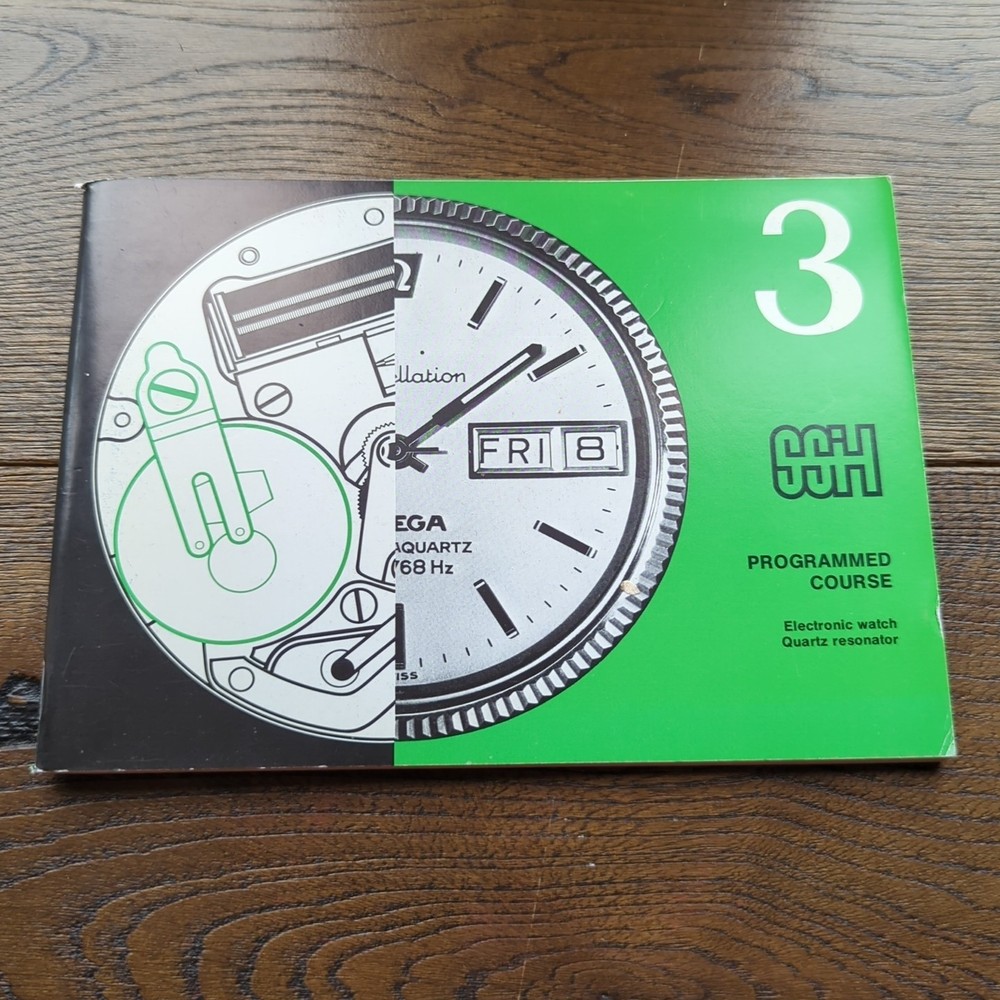 SSIH Omega Programmed Course Watchmaking Books Mechanical, Quartz, Tuning Fork