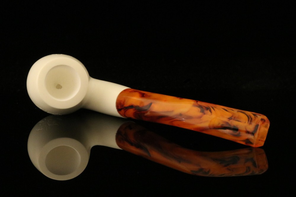 Apple Block Meerschaum Pipe with fitted case M1780