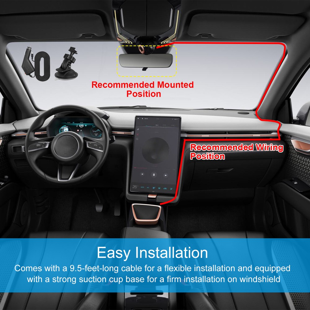 1080P Car DVR Camera Dash Cam Camcorder 90 Degree Angle Loop Recording Night Vis