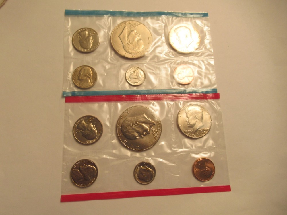 1975 US Mint Uncirculated Set, US Mint Cellophane