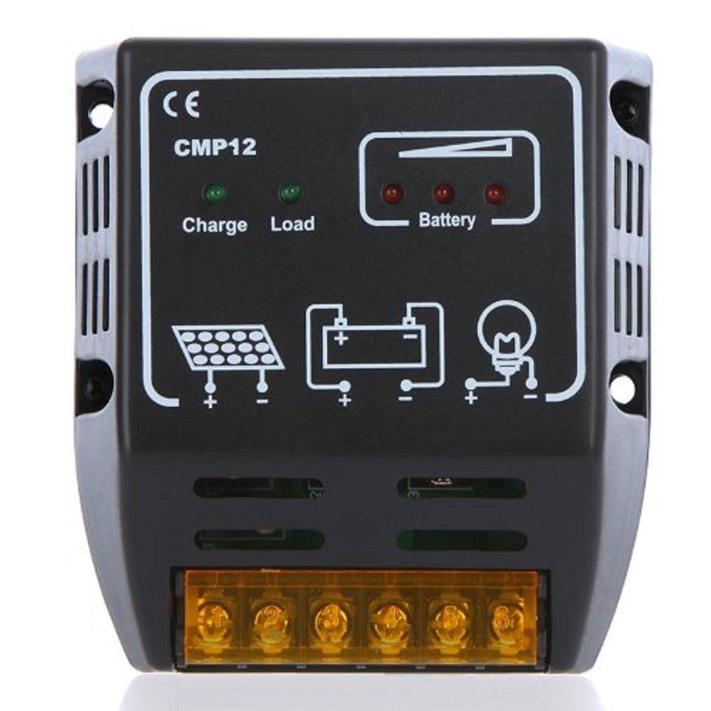 Solar Controller 10A 12V/24V Solar Charge Controller Solar Panel Battery Regulat