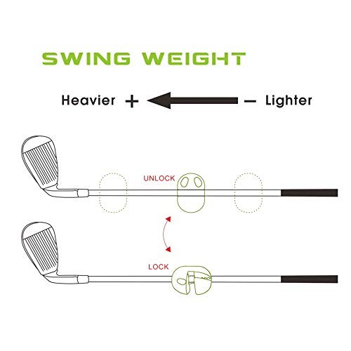 Speed Ball Golf Swing Trainer – Adjustable Swing Weight Training Aid for