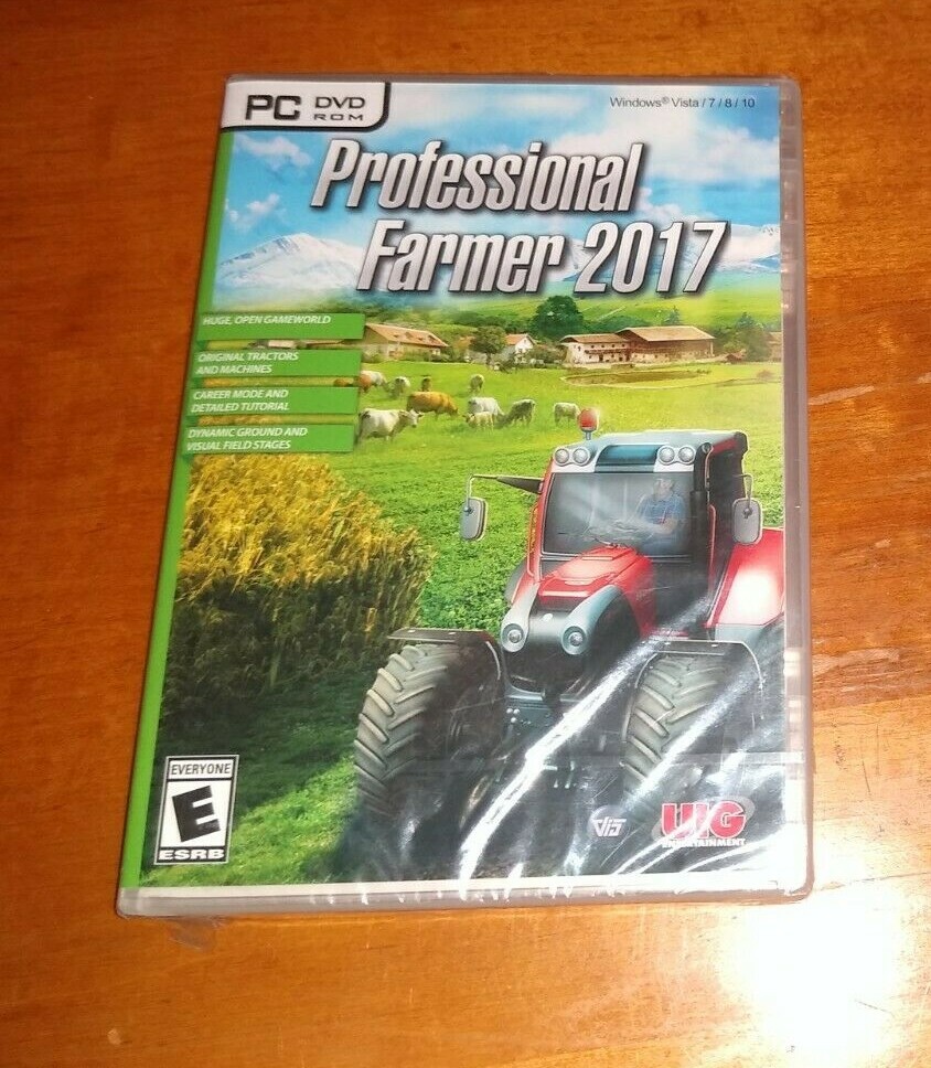 Professional Farmer 2017 PC DVD-ROM Software Game Tractor Simulation New