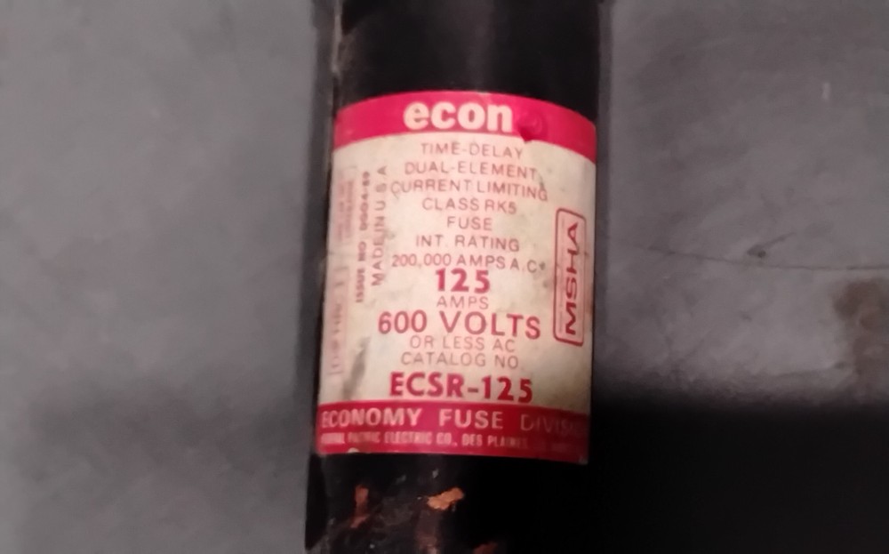 Econ ECSR-125 Time-Delay Fuse (A8C)