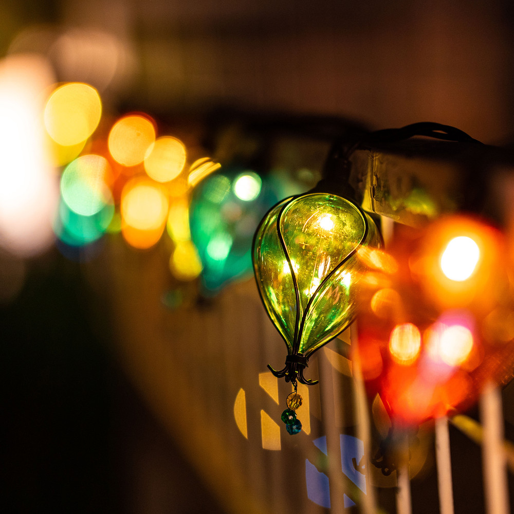 Multicolor Balloon Shape Tear Drop String Lights Shatterproof backyard 10-Count