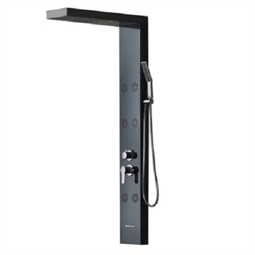 Bath Select Luna Chrome Rainfall Massage Jets Waterfall Shower Panel - BST6124BS