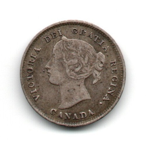 Canada Five Cents 1893 VF