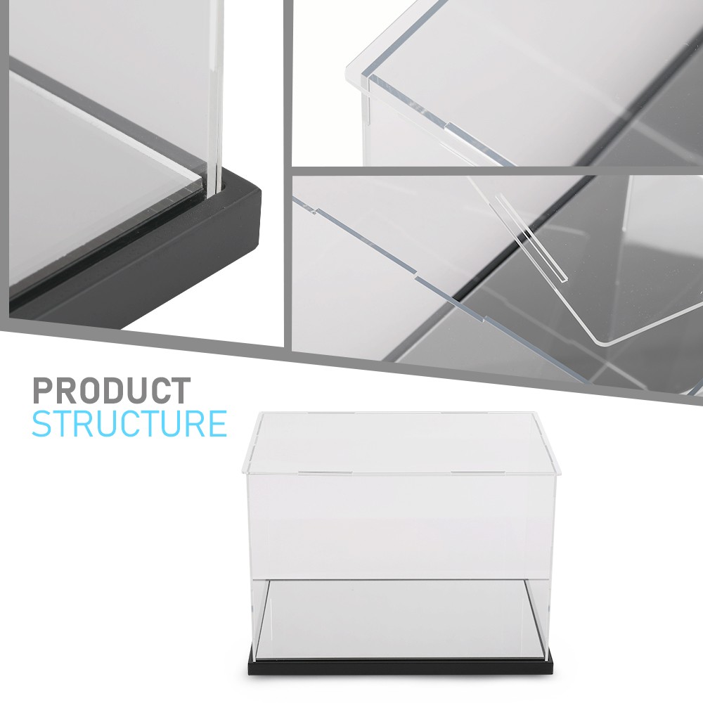 Clear Single Boxing Glove Horizontal Display Case