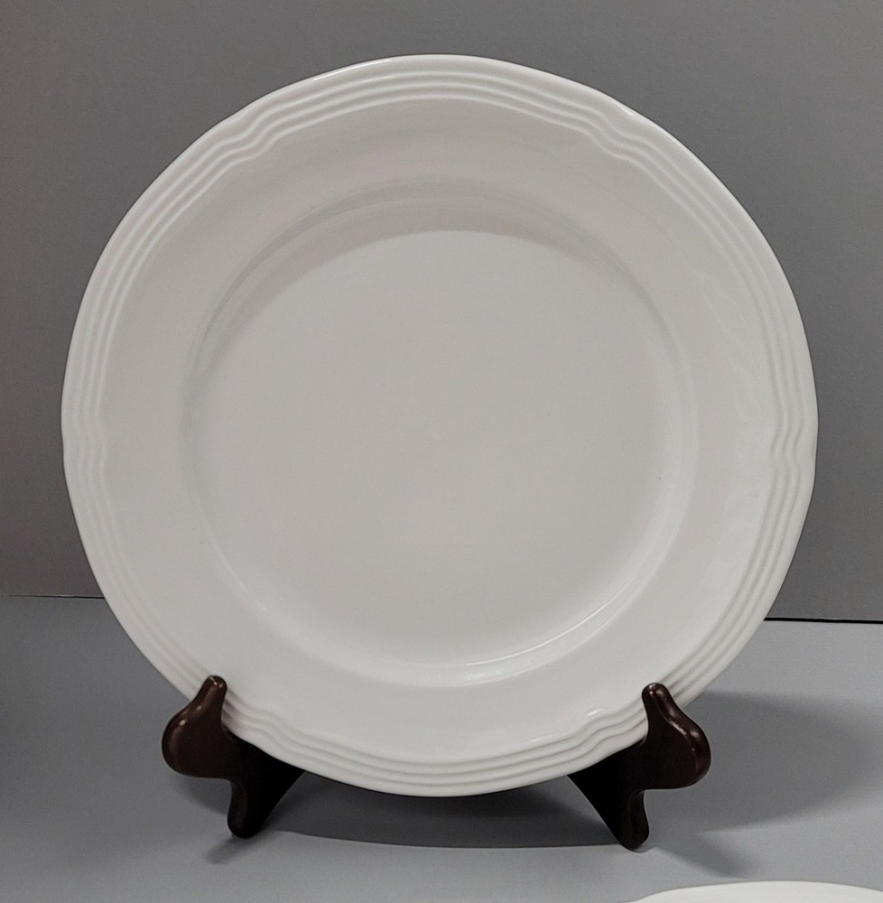 Gibson Designs Le Claire White Dinner & Salad Plates