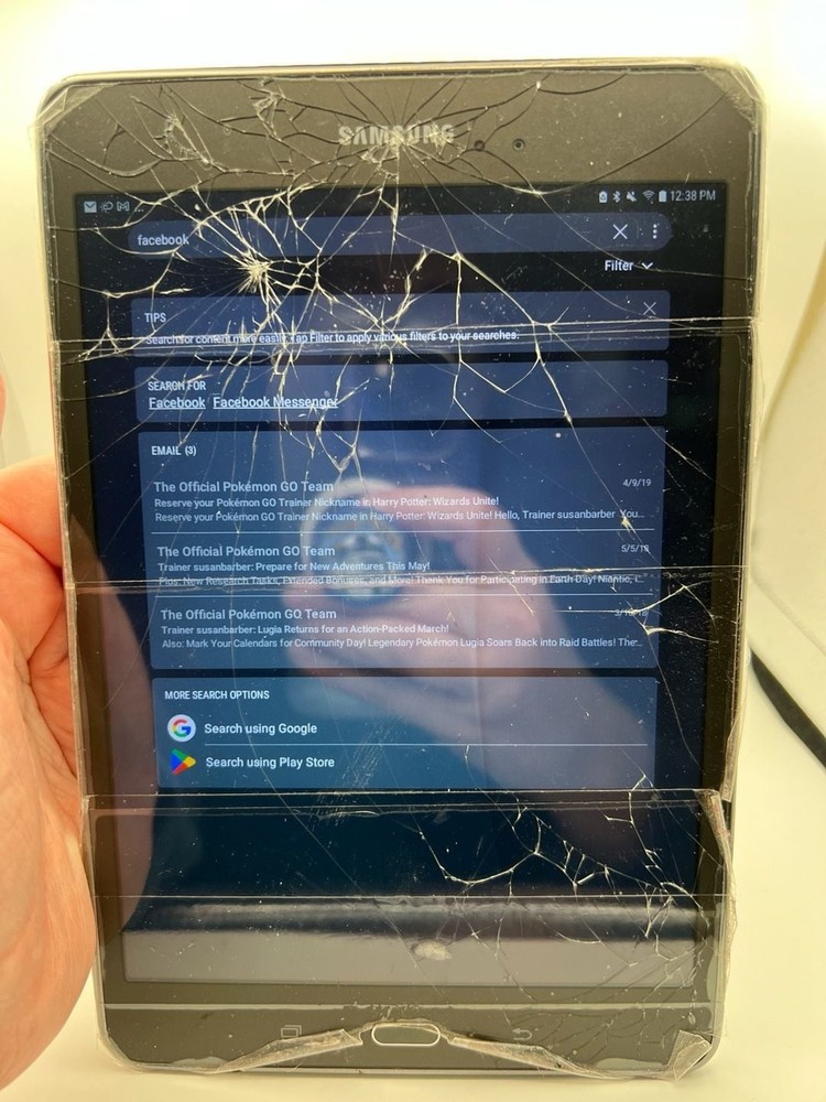 Two samsung tablets for parts