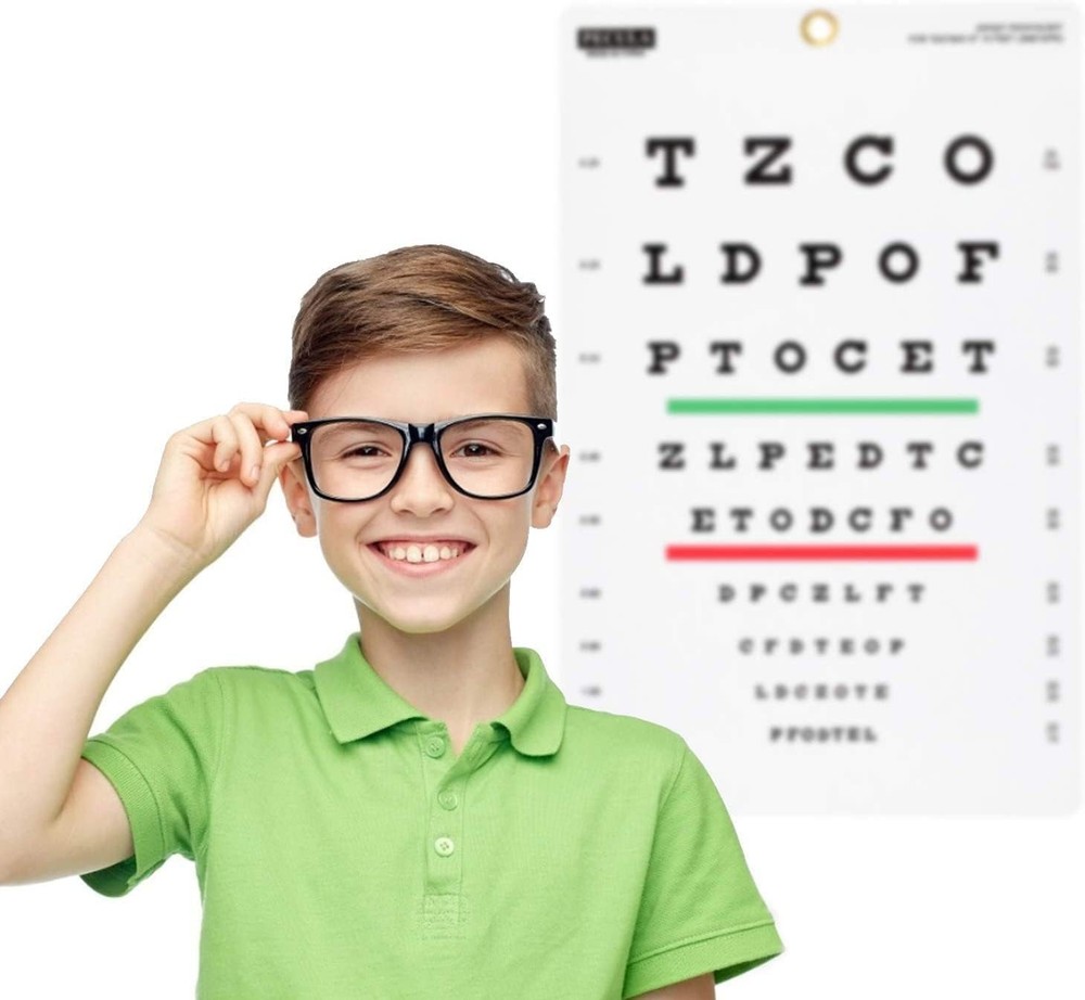 Eye exam wall vision chart
