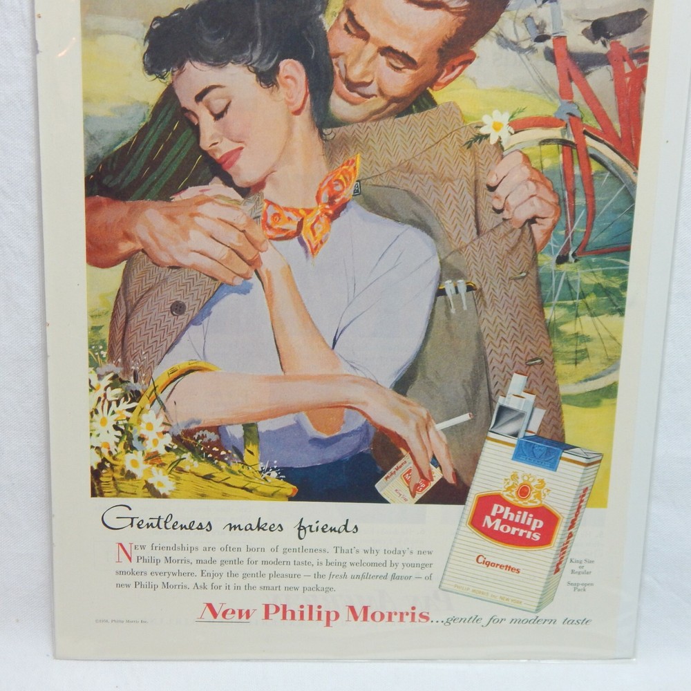 1956 PHILIP MORRIS CIGARETTE ADVERTISEMENT