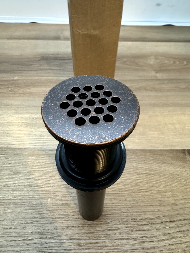 Pfister 972-103U General Drain Assembly - Less Overflow, Rustic Bronze