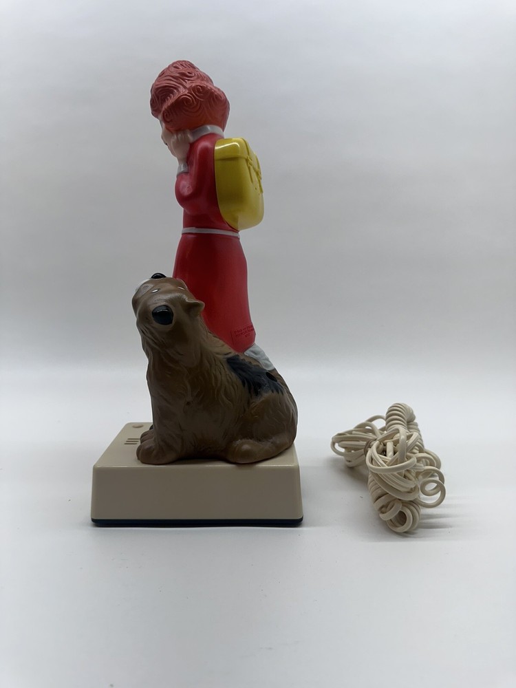 1982 Orphan Annie Telephone Sandy Hand Painted Plastic Com Vu W/ Box UNTESTED