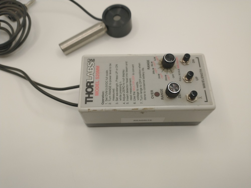 THORLABS S20MM Optical Power Meter