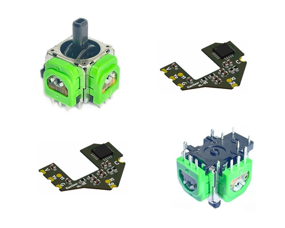 Hall Joystick Kit for DualSense Edge PS5 Controller, 2X Hall Effect Control S...
