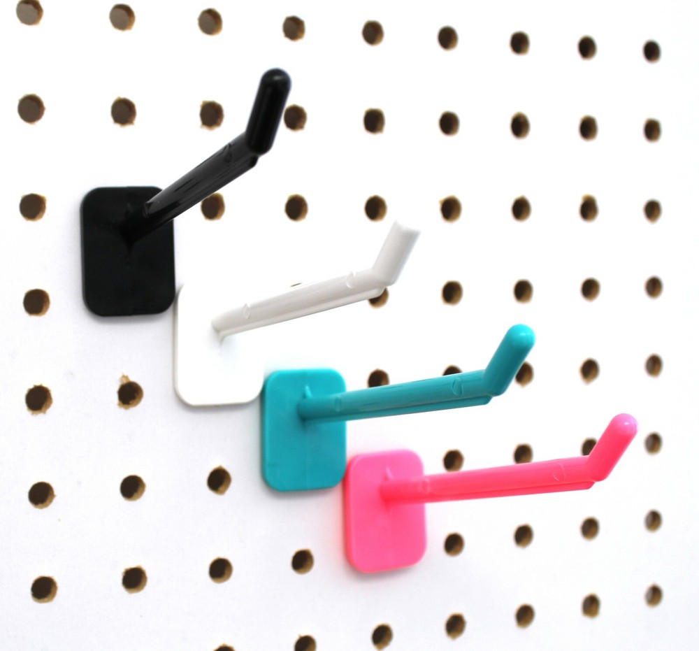4" Plastic Pegboard Hooks Garage/Tools/ Storage/Jewelry/Crafts/ 75 or 100 Pack
