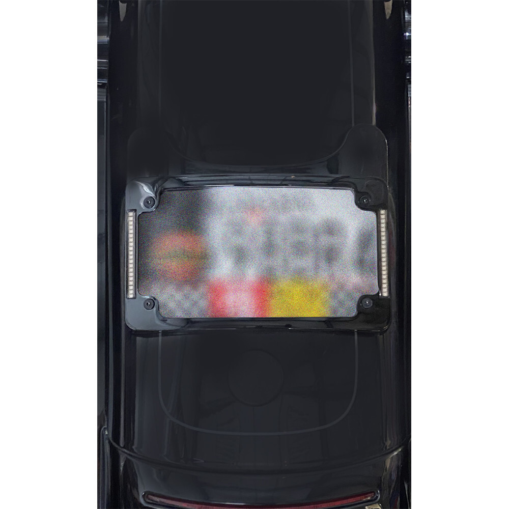 Custom Dynamics Curved License Plate Frame - Black | TF06-BCM-B