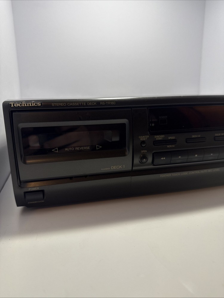 Technics RS-TR180 Stereo Cassette Deck Untested With Cassette/Powers On