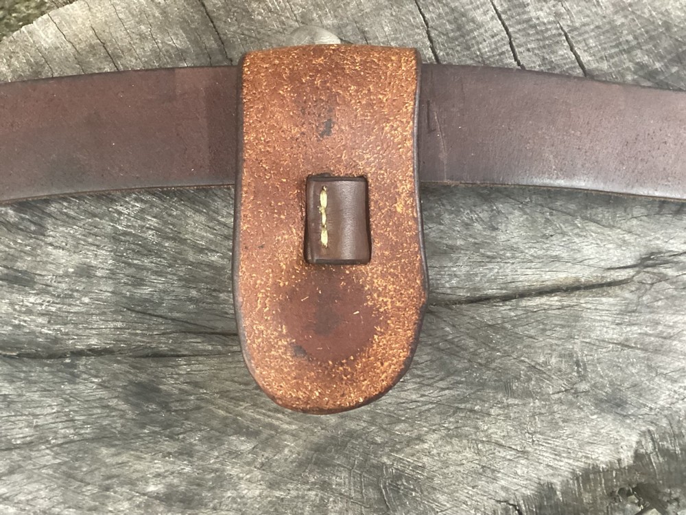 Leather Folding Knife Belt Loop Sheath Trapper Size (Sheath Only)