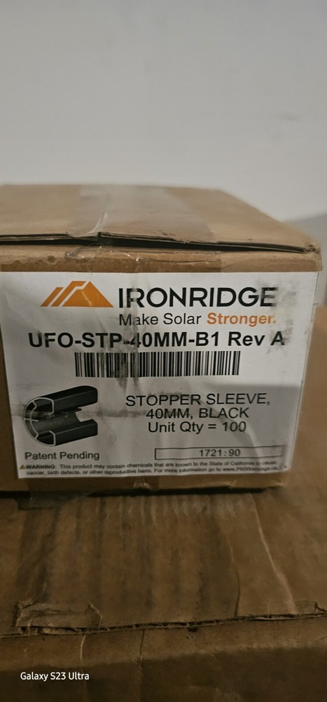 Ironridge, Stopper Sleeve, 40mm, Black