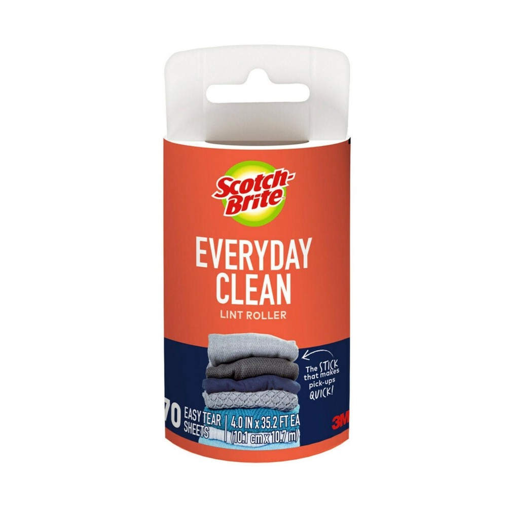 Scotch-Brite Lint Roller Refill Roll, 60 Sheets/roll