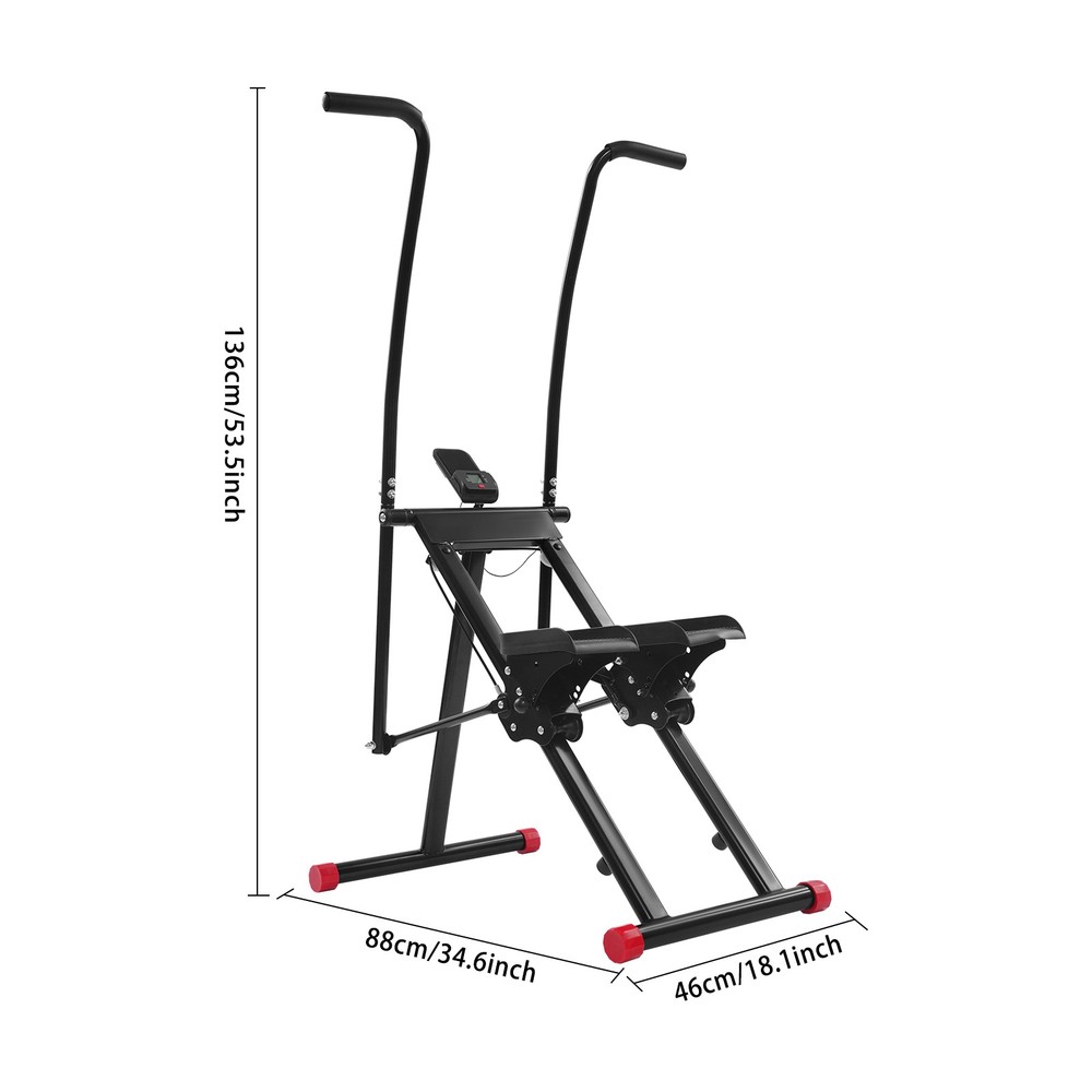 Compact Stair Stepper with 3 Adjustable Angles for Full-Body Home Workout