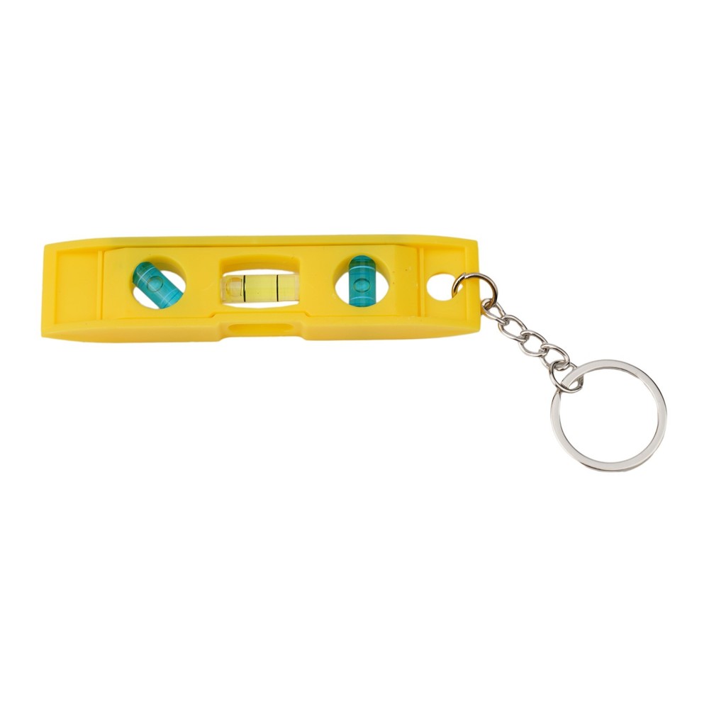 Small Magnetic Level Linear Bubble Level with Keychain for Easy Hanging