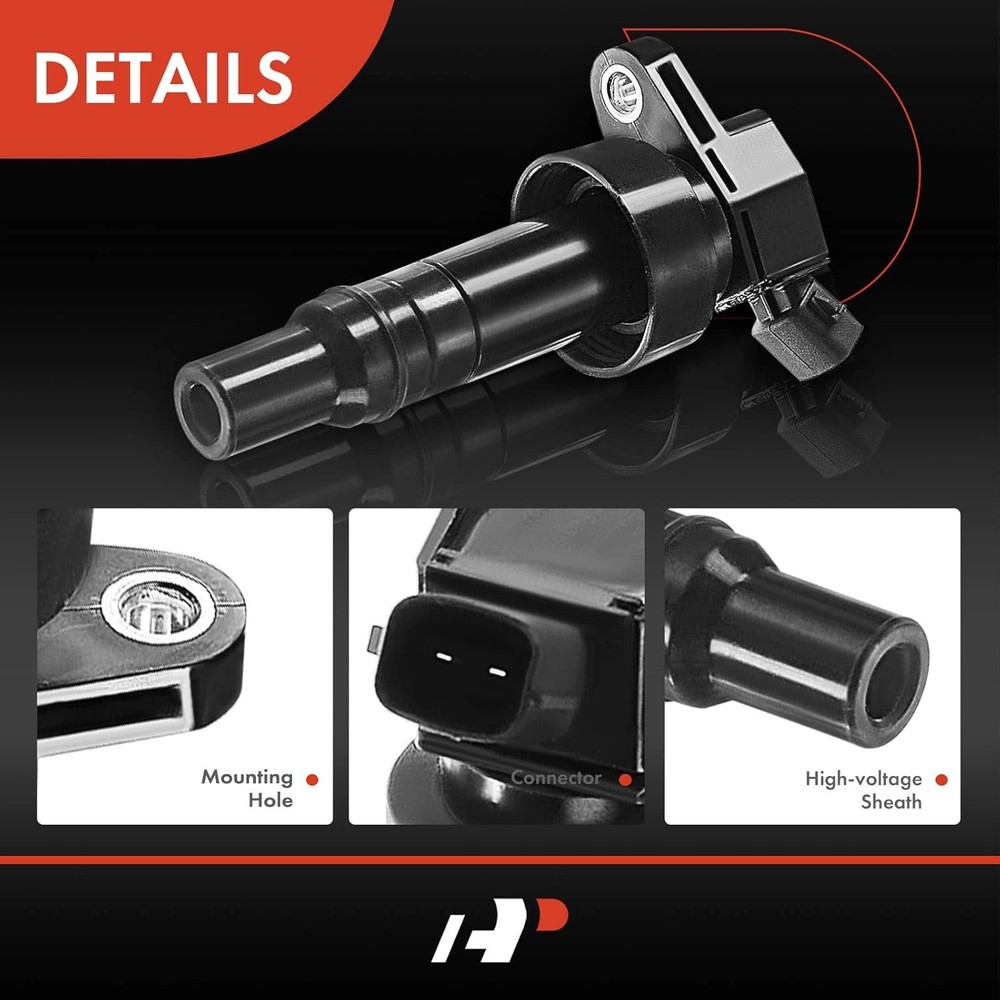 Engine Ignition Coil Pack Compatible with Accent 2012-2020, Veloster 2012-2017 &