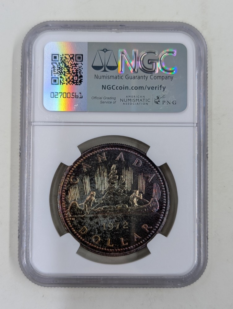 1972 Canada S$1 NGC SP66
