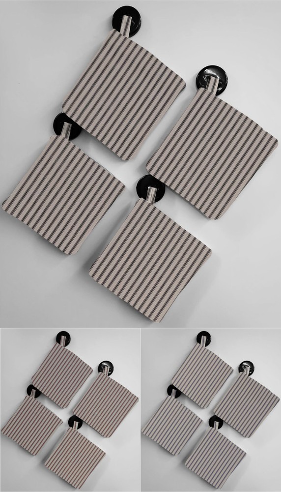 Ticking Stripe Potholders (3 Colors Available)