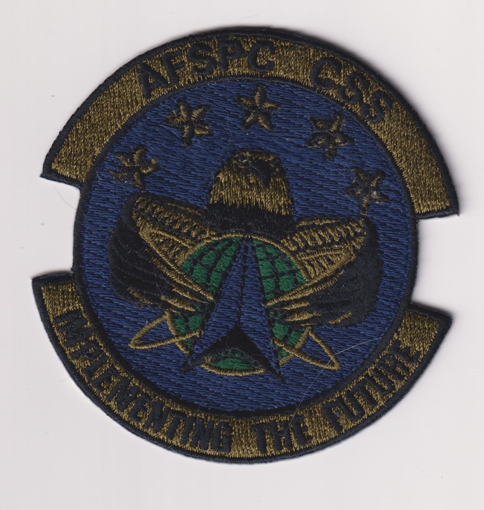 Air Force Space Command CSS Implementing the Future patch muted GWOT era