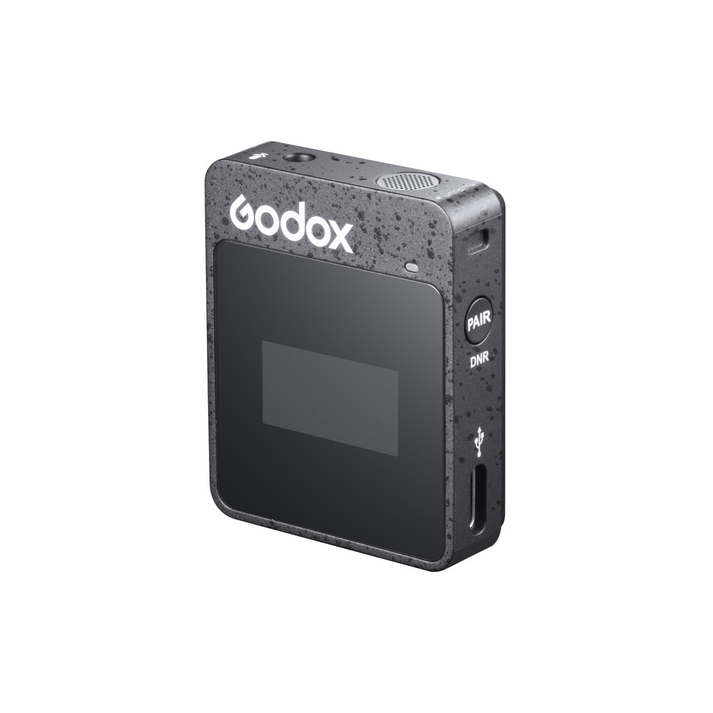 US Godox MoveLink II M2 Wireless Lavalier Microphone Transmitter Receiver Set