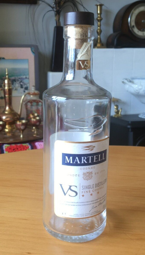 EMPTY MARTELL COGNAC 35CL BOTTLE