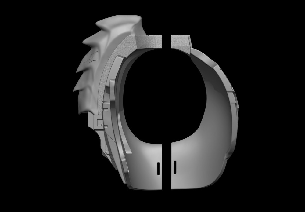 Predator Armor Bust Scale 1:1 File STL-OBJ For 3D Printing