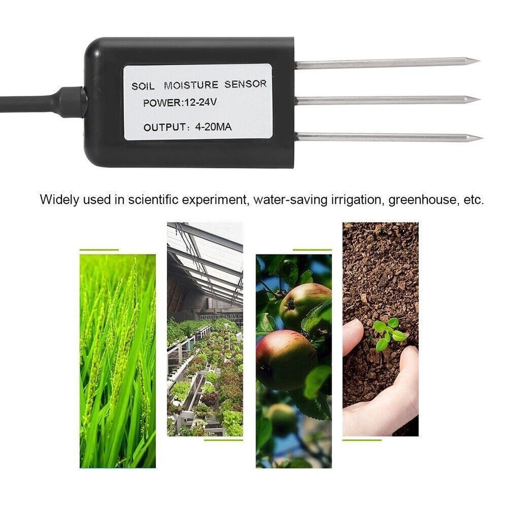 2 in 1 Multifunction 4-20mA Soil Moisture Sensor Temperature Humidity Soil Trans