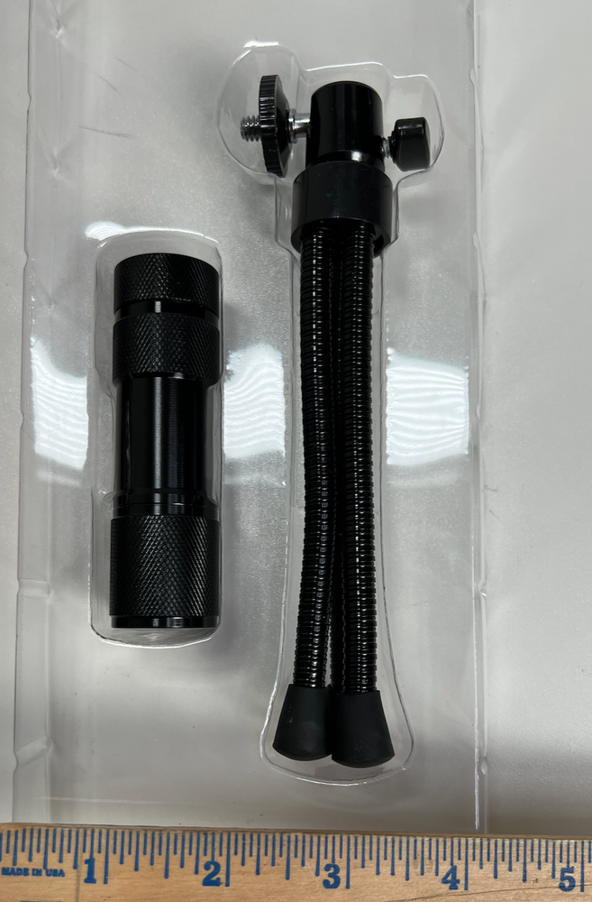 9 LED Tripod Flashlight w/ Pivoting Head and Adjustable Legs