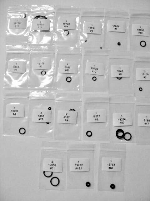 FX DRS to Schematic O-Ring Kit / R&S 2-23FXDRS / See Description Below
