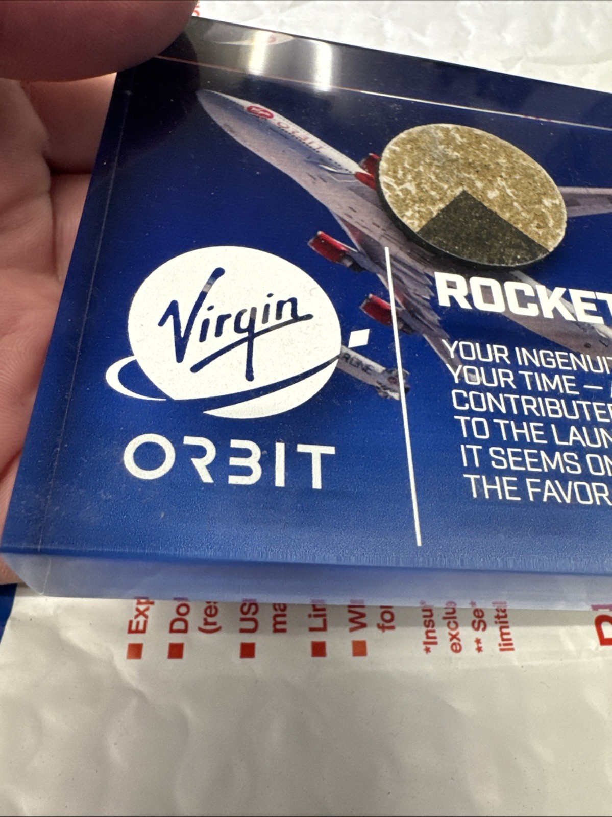 Virgin Orbit Launch Commemorative LauncherOne Rocket 001