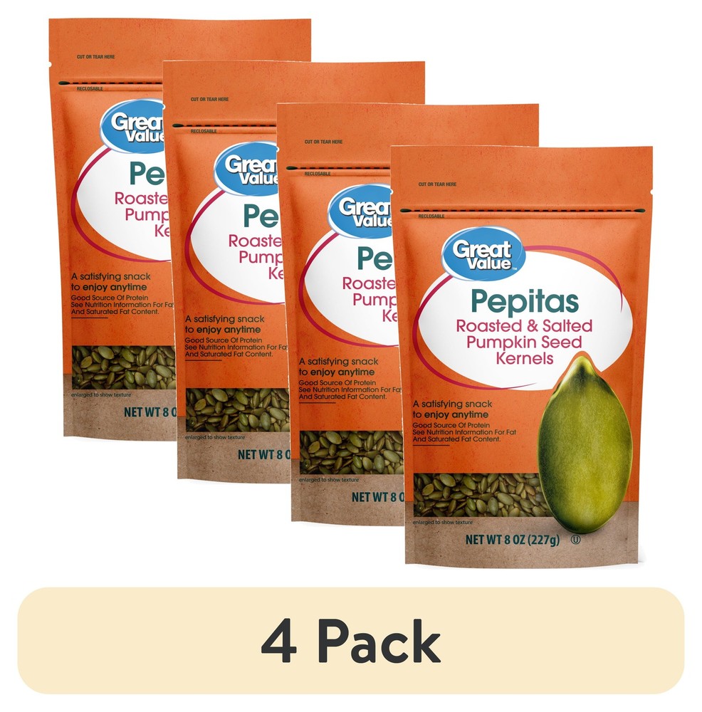 Pepitas Pumpkin Seeds 4 Pack 8 oz Green Bulk