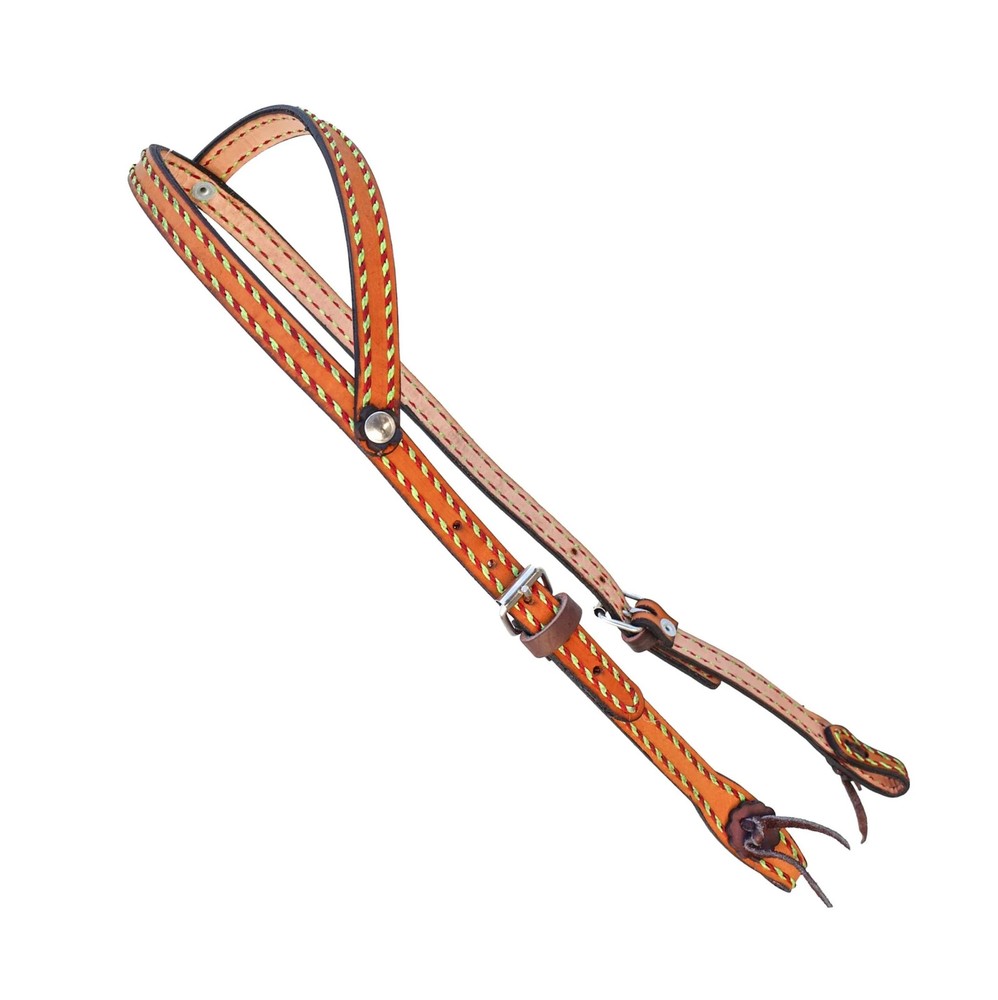 Miel Charro Cabezada Hand Stitched Headstall