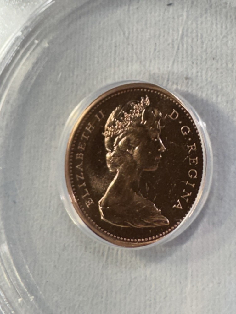 1973 Canada 1 Cent Proof Like Graded MS 67 RD by ANACS