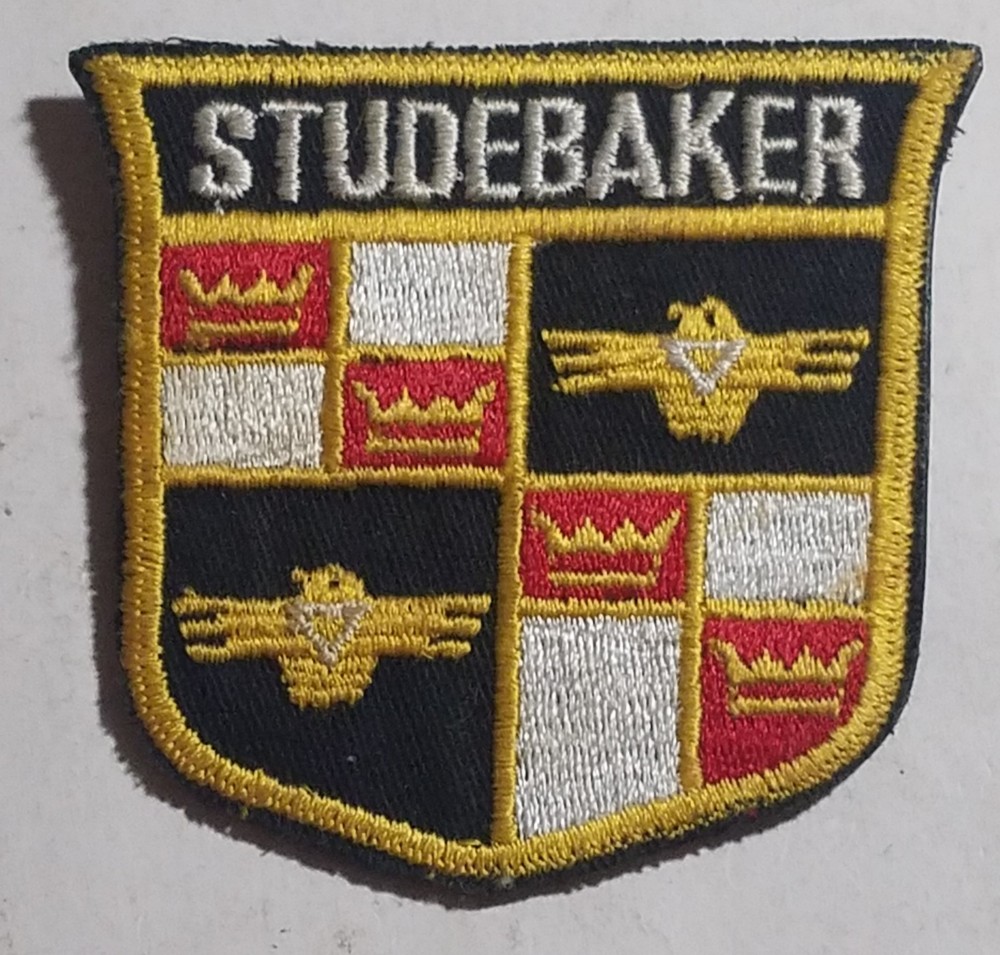 Studebaker Pin, Fabric on Metal