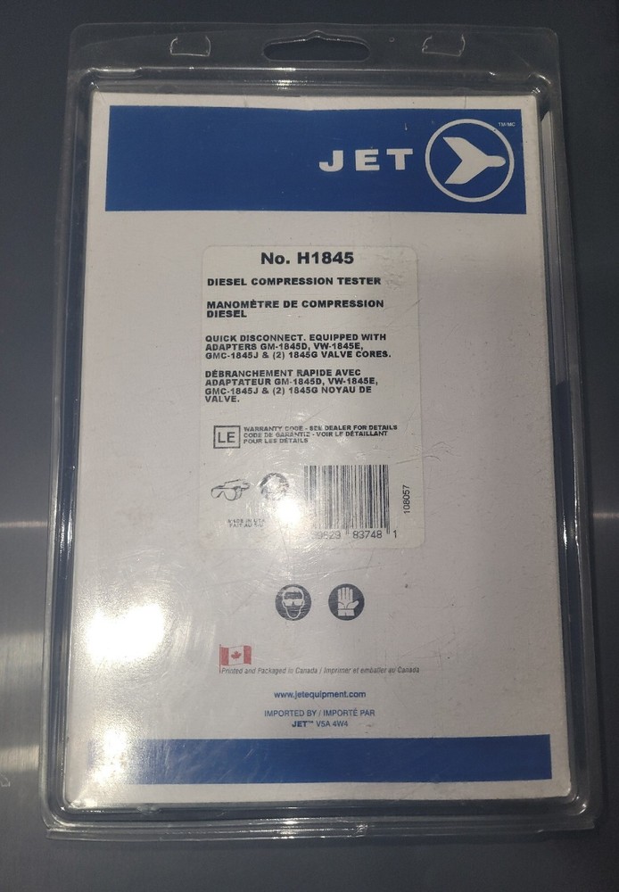 JET H1845 Diesel Compression Tester