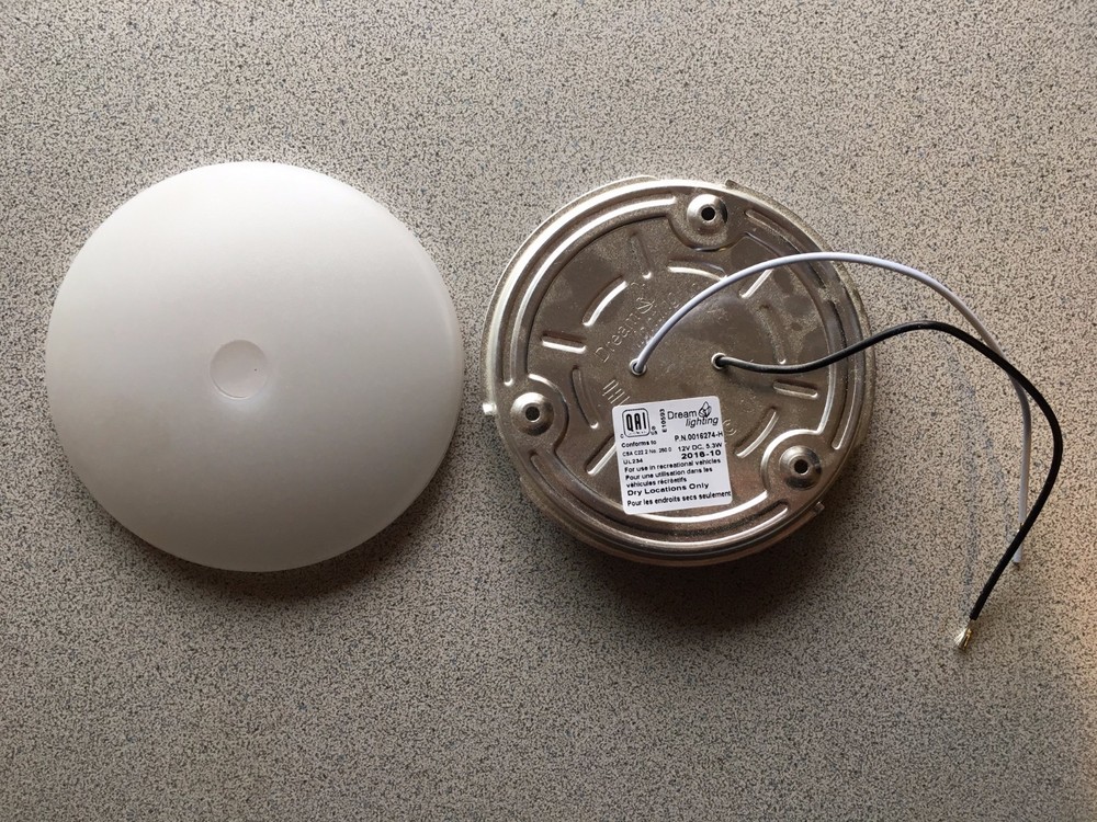 5 PACK 4.5" 12V DREAM LIGHTING LED Ceiling Down Under Cabinet Dome Lamp RV