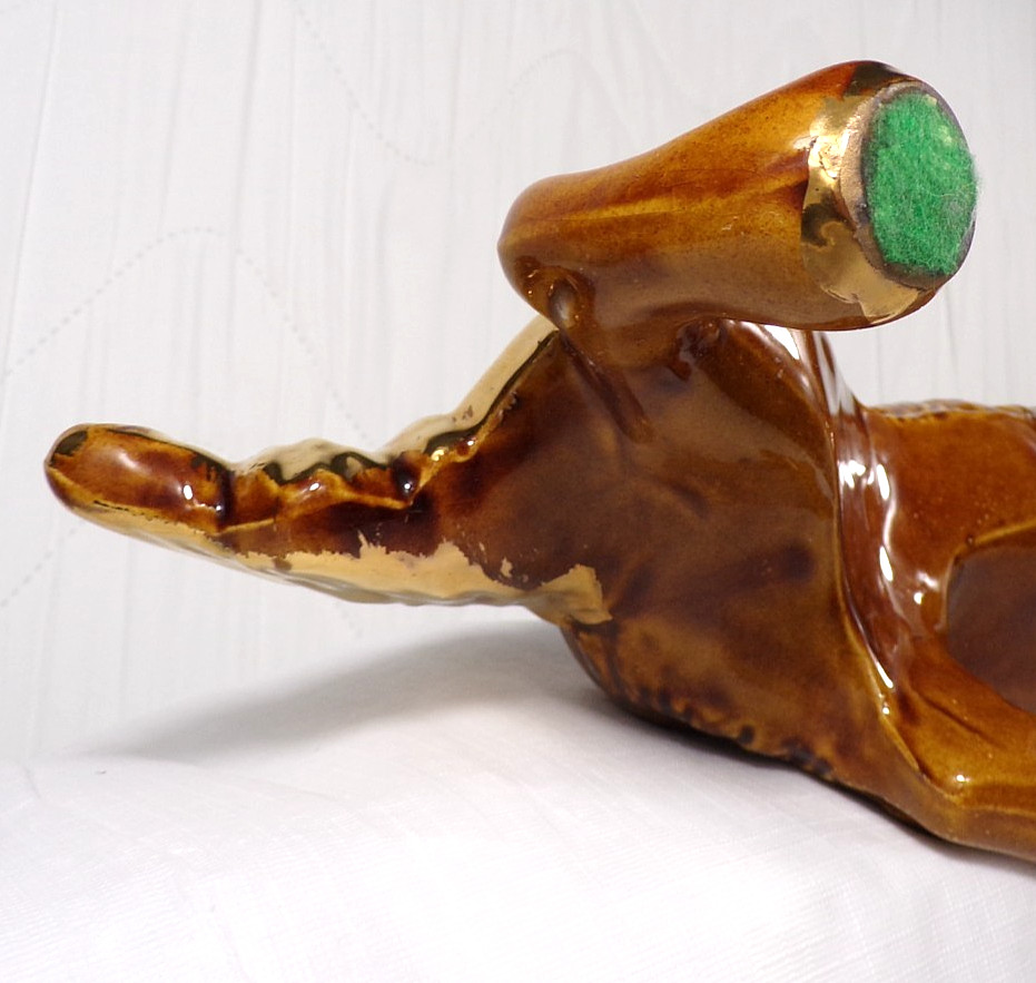 McCoy Hunting Dog Pointer Setter Brown Planter